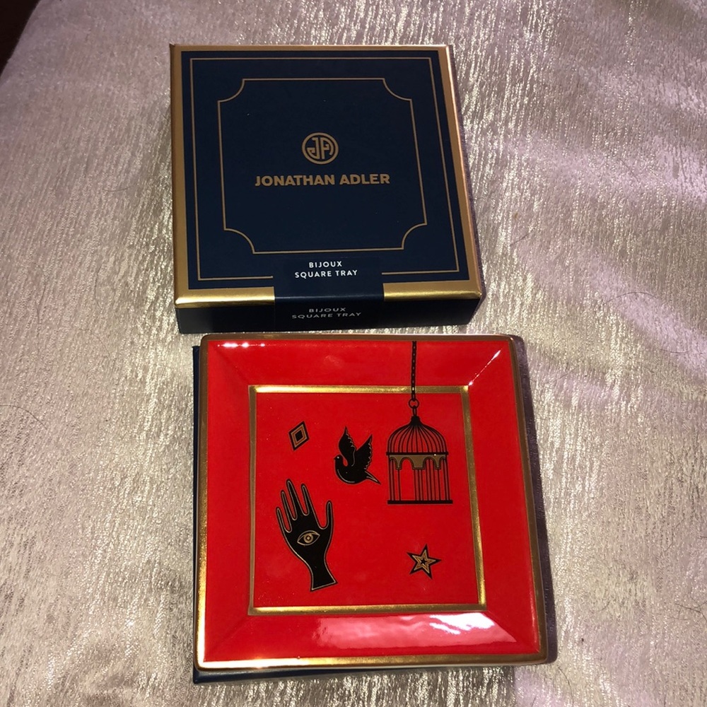 Jonathan Adler Square trinket tray